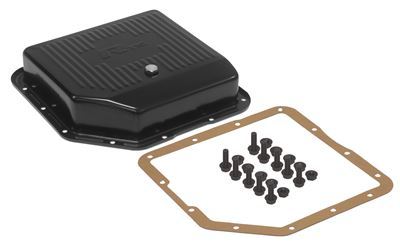 RTS RTS70100 Transmission Pan Kit GM Holden TH350 Deep Stamped Steel Black 1-3/4' deeper