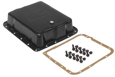RTS RTS70800 Transmission Pan Kit GM Holden TH700/4L60/4L60E Deep Stamped Steel Black 1-3/4' deeper