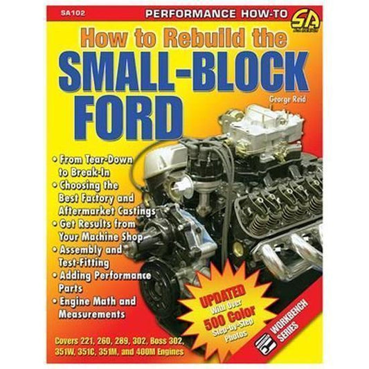 SA Design SAD-SA102 How To Rebuild The Small Block Ford Book Paperback 144 Pages