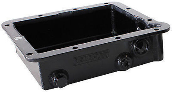 Aeroflow AF72-3000BLK Ford C4 3" Deep Fabric Trans Mission Pan Inc Mounting Acces