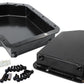 Aeroflow AF72-3001BLK Th400 3" Deep Fabricated Transmission Pan Inc Filter Extensi