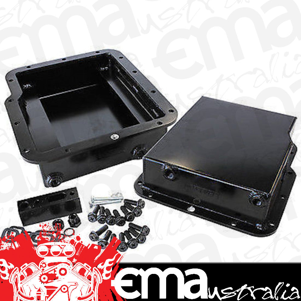 Aeroflow AF72-3002BLK Powerglide 3" Deep Fabricated Trans Pan Inc Filter Extension