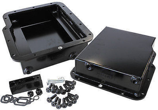 Aeroflow AF72-3002BLK Powerglide 3" Deep Fabricated Trans Pan Inc Filter Extension