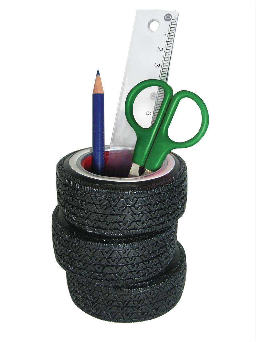 Engine Master Australia SBL-7590-04 Man Cave Tyre Stack Automotive Pen Holder