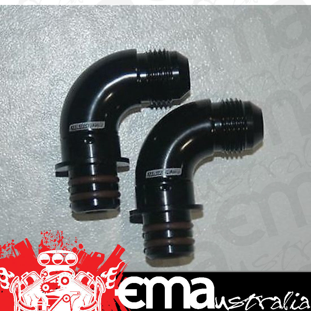 Aeroflow AF72-5050 Ford Za Zf 6Hp26 Trans Cooler Port Fittings Full Flow -8An