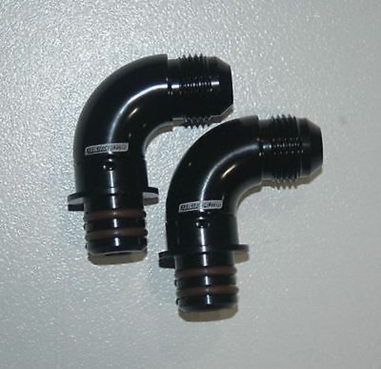 Aeroflow AF72-5050 Ford Za Zf 6Hp26 Trans Cooler Port Fittings Full Flow -8An