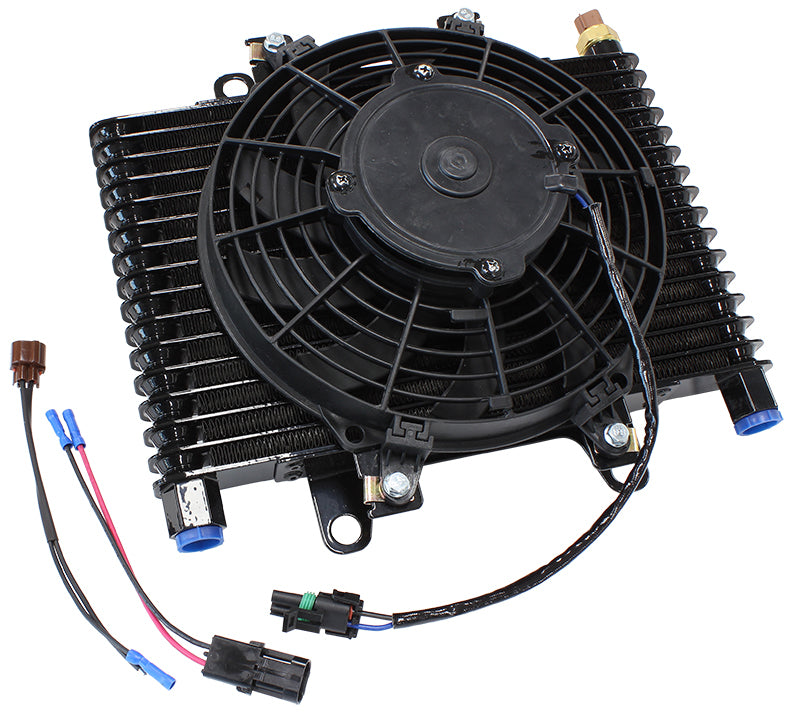 Aeroflow AF72-6001 13.5 x 9" Comp Trans Cooler with 120W Fan & Switch -10ORB