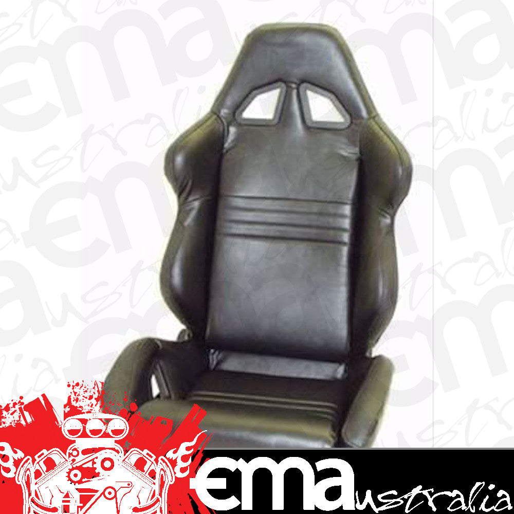 Procar by Scat SC80-1600-51L Procar Seat Rave Series Black Vinyl Left