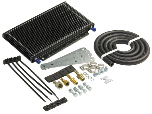 Aeroflow AF72-6050 11" x 6" x 1-1/2" 3/8" Barb Trans Oil Cooler Kit