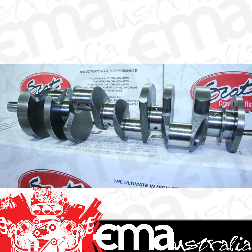 SCAT SC930834805627 Series 9000 Cast Stroker Lightweight Crankshaft Holden 308-304-5.0L Stroke To 355 3.480" Stroke Use 5.627" Holden Size Rods