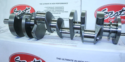 SCAT Engine Components SC930834805700 Series 9000 Cast Stroker Lightweight Crankshaft Holden 308-304-5.0L Stroke To 355 3.480" Stroke Use 5.700" SB Chev Rods
