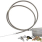 Kickdown Cable With Stainless Steel Cover & Chrome Ends (Suit GM TH400 Transmission)