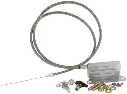 Aeroflow Performance Products AF72-7004 Kickdown Cable With Stainless Steel Cover & Chrome Ends (Suit GM TH400 Transmission)