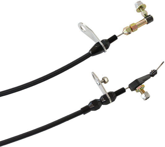 Kickdown Cable With Black Stainless Steel Cover & Black Ends (Suit Chrysler Torqueflite 904 Transmission)
