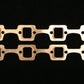 SCE Gaskets SCE-4036 Pro Copper Embossed Exhaust Gaskets suit Ford 289-351W 1.2" x 1.5"