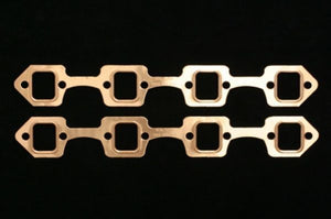 SCE Gaskets SCE-4036 Pro Copper Embossed Exhaust Gaskets suit Ford 289-351W 1.2" x 1.5"