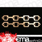 SCE Gaskets SCE-4036 Pro Copper Embossed Exhaust Gaskets suit Ford 289-351W 1.2" x 1.5"