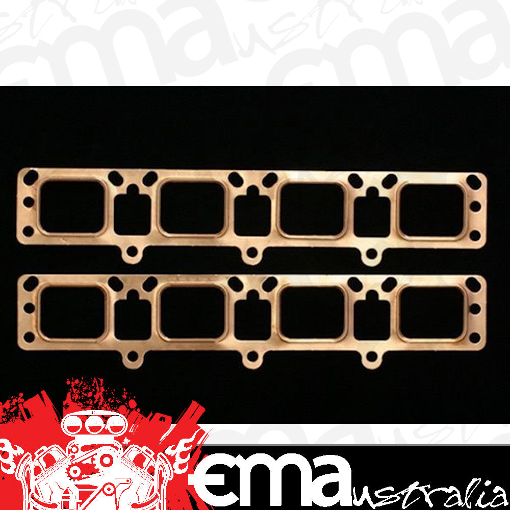 SCE Gaskets SCE-4066 Pro Copper Embossed Exhaust Gaskets suit Chrysler Ajpe Bae Heads