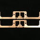 SCE Gaskets SCE-4069 Chrysler 318-360 V8 Pro Copper Embossed Exhaust Gaskets (pair)