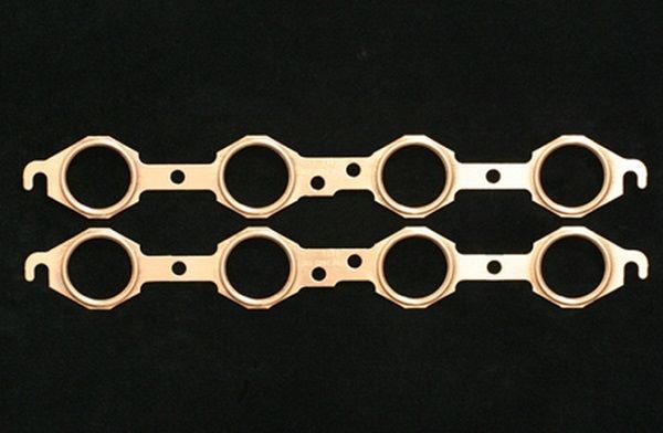 SCE Gaskets SCE-4119 Chev LS1 LS7 Pro Copper Embossed Exhaust Gaskets 1.750" Round