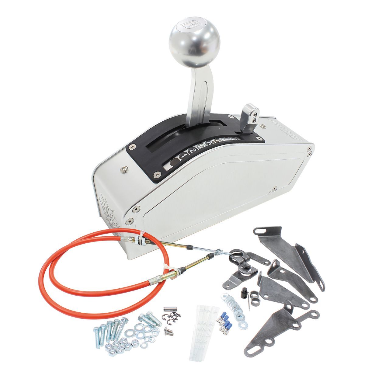 Aeroflow AF72-9010 Bang Shift NITRO 2, 3 & 4 Speed Ratchet Shifter Silver Finish