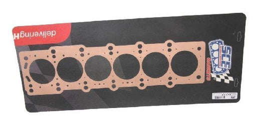 SCE Gaskets SCE-92114 Pro Copper Head Gasket 3.437" 87.3mm Bore for Toyota 2Jzgte .043"
