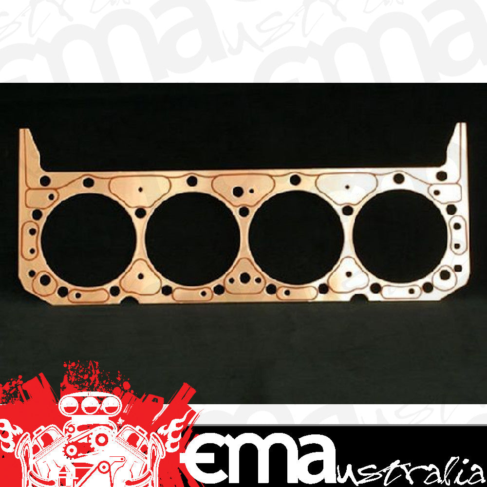 SCE Gaskets SCE-S11154 Ics Titan Copper Head Gaskets 4.160" Bore Chev SB V8 .043" Thick