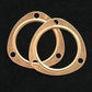 SCE Gaskets SCE4250 Pro Copper Embossed 3 Bolt Collector Gaskets 2.5" 1 (pair)