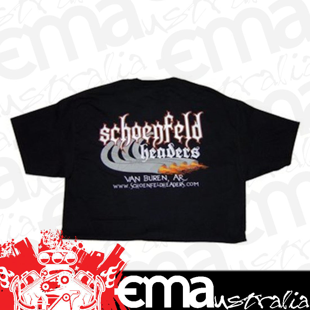 Schoenfeld SCH-0014-3 Headers T-Shirt X-Large Black