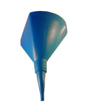 Scribner Plastics SCR6114B Scribner 8" Fuel Funnel D Shaped Blue