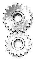 SCS Gearbox SCS-SP22 10-Spline Sportsman Series Quick Change Gear Set Gear Set No. 22 19/25 Teeth 1.316 Spur Ratio