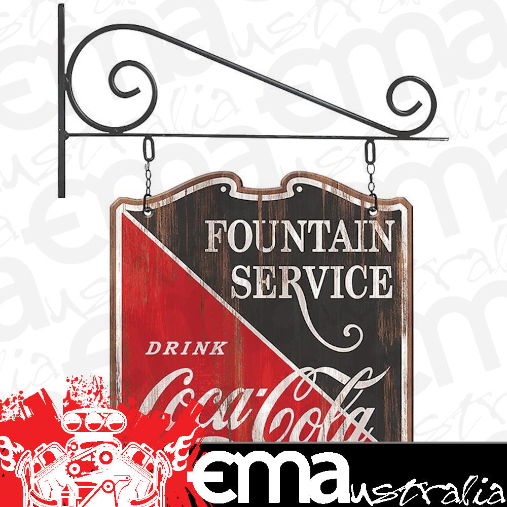 Engine Master Australia SDF-189985 Coca-Colaƒ© Fountain Service Double-Sided Hanging Sign