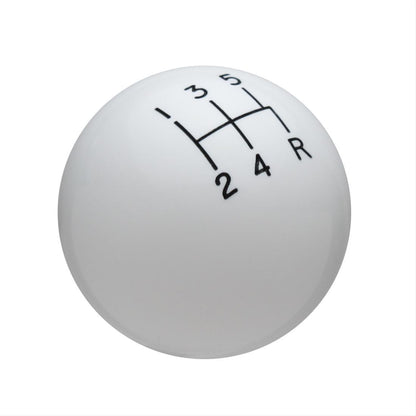 Speed Dawg | SDW-502-RE-5RD | R Restoration Series White Manual 5-Speed Shift Knob
