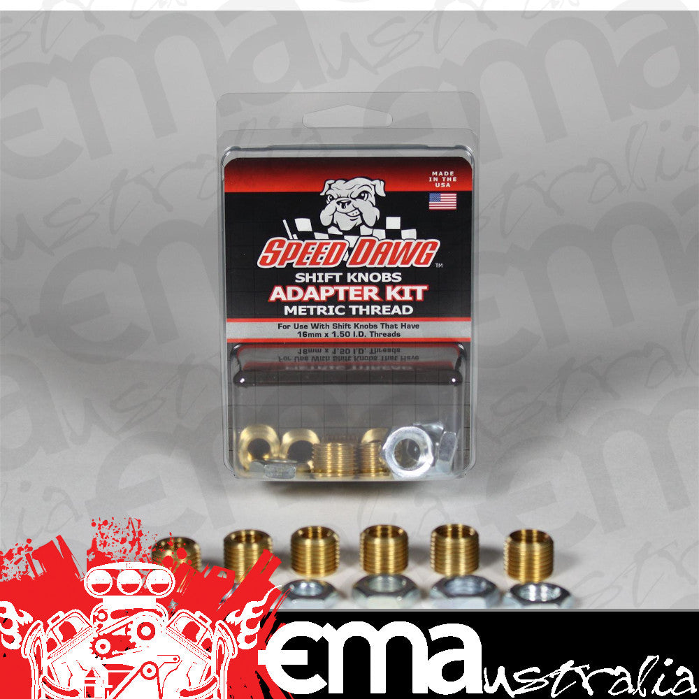 Speed Dawg SDW-SK500MET-6A Metric Brass Shift Knob Adapter Kit