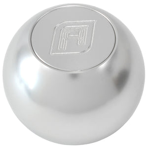 Aeroflow AF72-9900 BILLET ROUND SILVER GEAR KNOB SHIFT SHIFTER BALL 1/2"-20