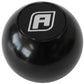 Aeroflow AF72-9900BLK BILLET ROUND BLACK GEAR KNOB SHIFT SHIFTER BALL 1/2"-20
