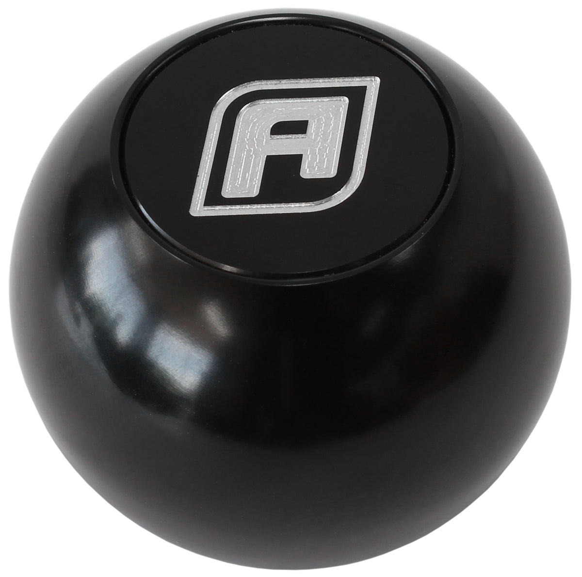 Aeroflow AF72-9900BLK BILLET ROUND BLACK GEAR KNOB SHIFT SHIFTER BALL 1/2"-20