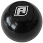 Aeroflow AF72-9900BLK BILLET ROUND BLACK GEAR KNOB SHIFT SHIFTER BALL 1/2"-20