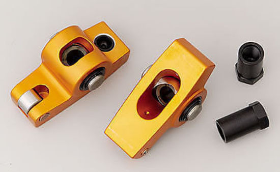 Harland Sharp SHAS1005 Small Block Chev 7/16" Stud Mount 1.6:1 Roller Rockers Sha S1005