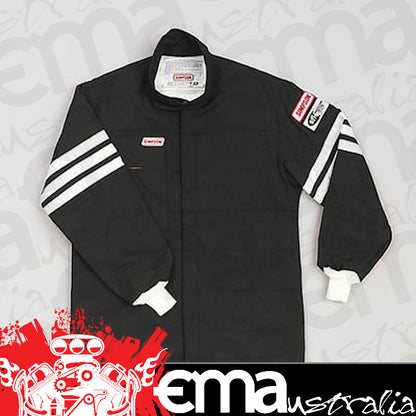 Simpson SI0402212 STD 19 Nomex 2-Layer Nomex Driving Jacket Medium Black SFI 5