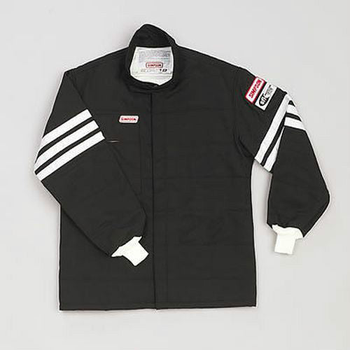 Simpson SI0402512 STD 19 Nomex 2-Layer Nomex Driving Jacket 2x-Large Black SFI 5