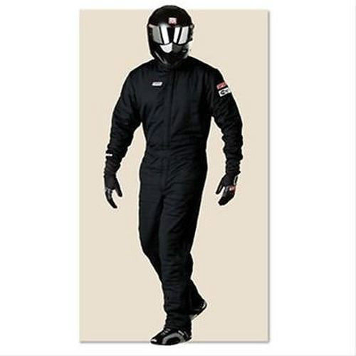 Simpson SI0602311 Supersport 2 Layer 1 Piece Nomex suit - Large Black SFI 5