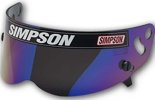 Simpson SI1023-12 Replacement Visor - Iridium x Bandit Diamondback Skull & Rx Helmets