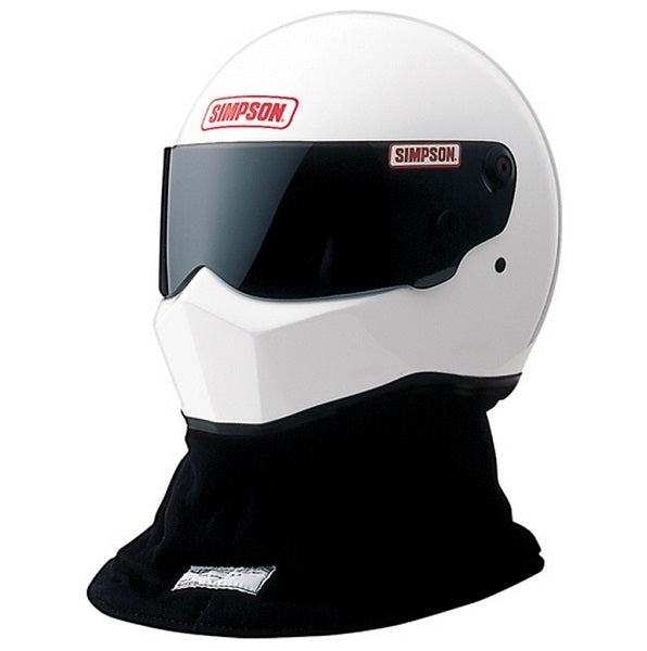 Simpson SI1228001 Drag Bandit Helmet 2x-Large 7-7/8" - 8" White Snell Sa ApprOved w/ Head Sock