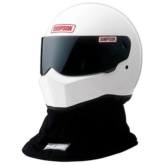 Simpson SI1228001 Drag Bandit Helmet 2x-Large 7-7/8" - 8" White Snell Sa ApprOved w/ Head Sock
