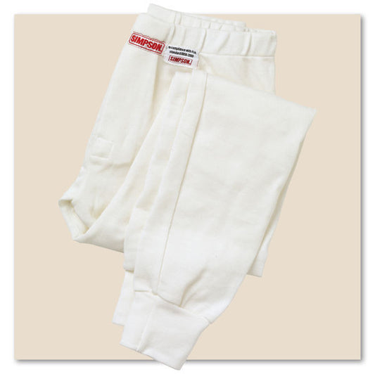 Simpson SI20501xL Nomex Underwear Pants Full Length Extra Large SFI 3.3 White