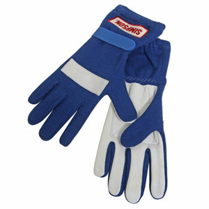 Simpson SI21100xLBL Posigrip Driving GlOves SFI Nomex/Leather Size x-Large Blue