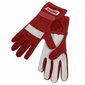 Simpson SI21100XLR Posigrip Driving GlOves SFI Nomex/Leather Size xLarge Red