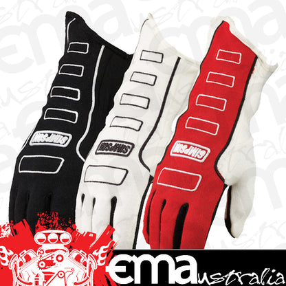 Simpson SI21300LW Competitor GlOve Large White SFI & Fia ApprOved