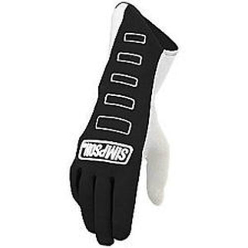 Simpson SI21300SK Competitor Nomex Driving GlOves SFI 3.3/5 Size Small Black